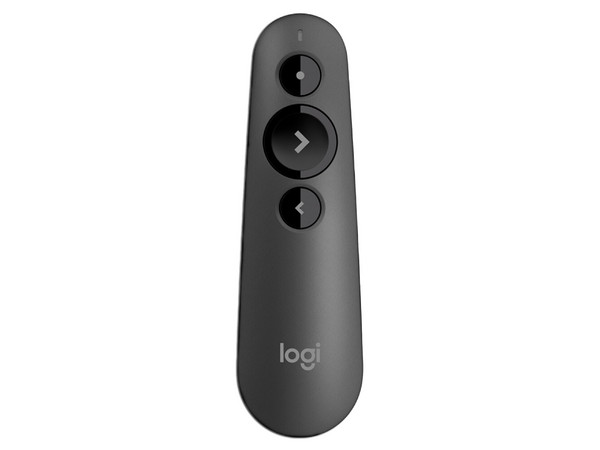 Presentador Inalámbrico Láser Logitech R500s, Hasta 20m, Color Negro.