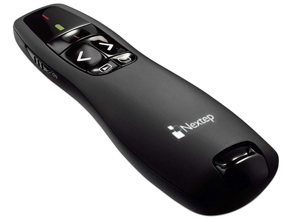 Presentador Inalámbrico Nextep NE-420, con apuntador láser, Color Negro.