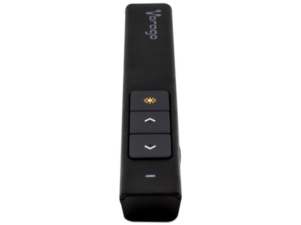 Presentador Laser Vorago Slim 300 con Apuntador, hasta 30m, USB.