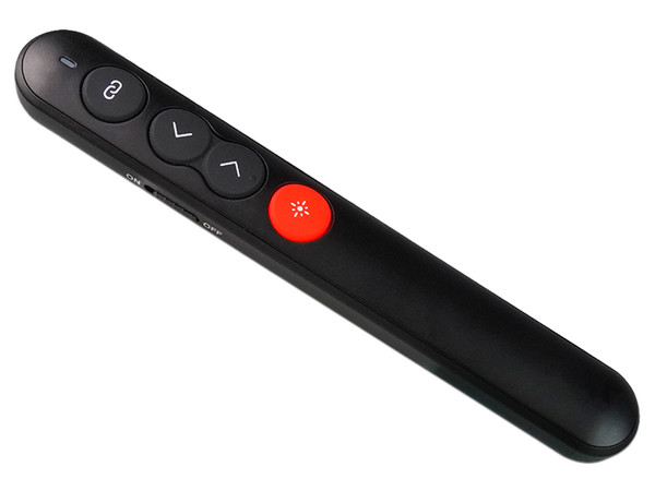 Presentador Inalámbrico Vorago LASP-305, con apuntador láser, Hasta 30m de alcance, USB, Color Negro.
