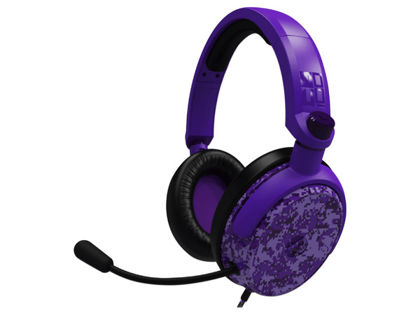 Audífonos Gamer con Micrófono 4Gamers C6-100, 3.5mm. Color Morado.