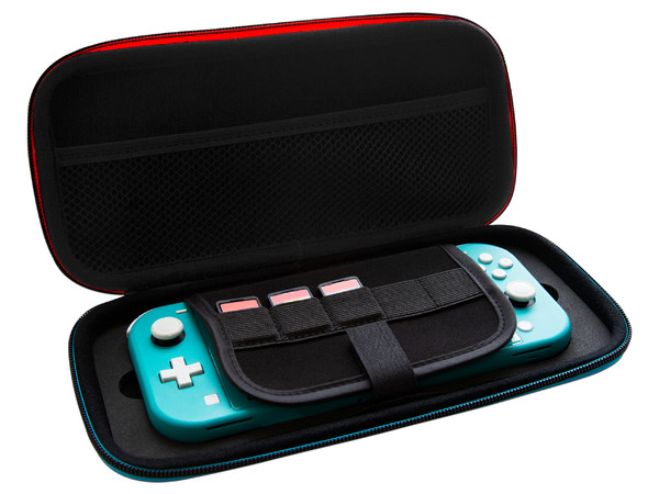 Kit Neon 4Gamers Travel Swl-50, incluye diadema 3.5mm/USB-C, funda protectora para Nintendo Switch
