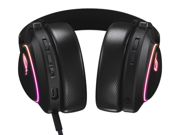 Audifonos Gamer ASUS ROG Delta II, Inalámbrico, Bluetooth, USB Tipo C, RGB, Color Negro.