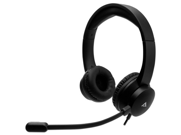 Audífonos estéreo con micrófono Acteck SF10, USB. Color Negro.