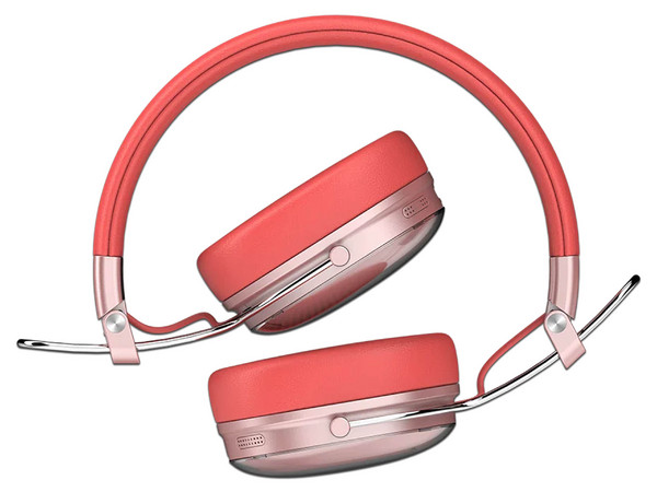 Audífonos Tipo Diadema Acteck Luxe Chic HP710, Respuesta de Frecuencia 20Hz - 20kHz, Bluetooth, Color Rojo.