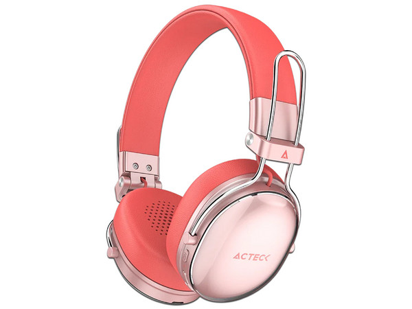 Audífonos Tipo Diadema Acteck Luxe Chic HP710, Respuesta de Frecuencia 20Hz - 20kHz, Bluetooth, Color Rojo.