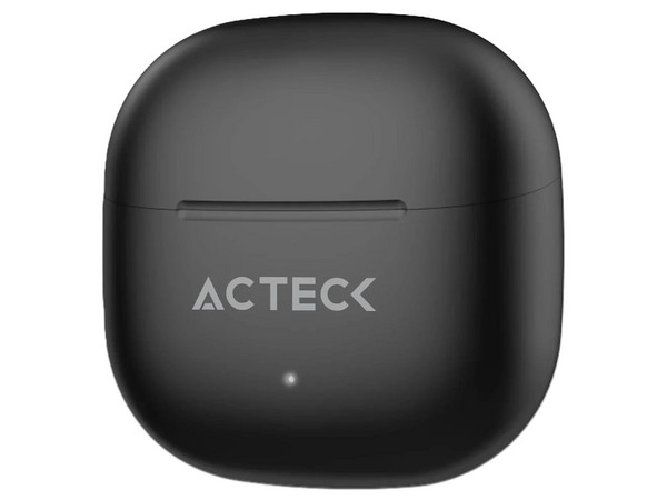 Audífonos Inalámbricos Acteck Flow AIR EF590, Con Estuche de Carga, Respuesta de Frecuencia 20Hz - 20kHz, Bluetooth, Compatible Con Android e iOS. Color Negro.