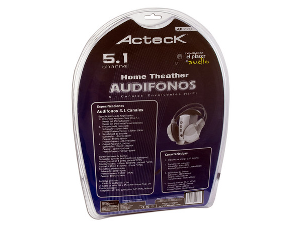 Audífonos Acteck Hi-Fi Home Theather 5.1