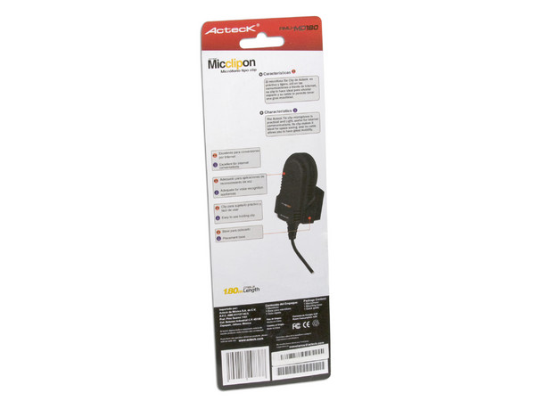 Micrófono estilo Clip-On Acteck