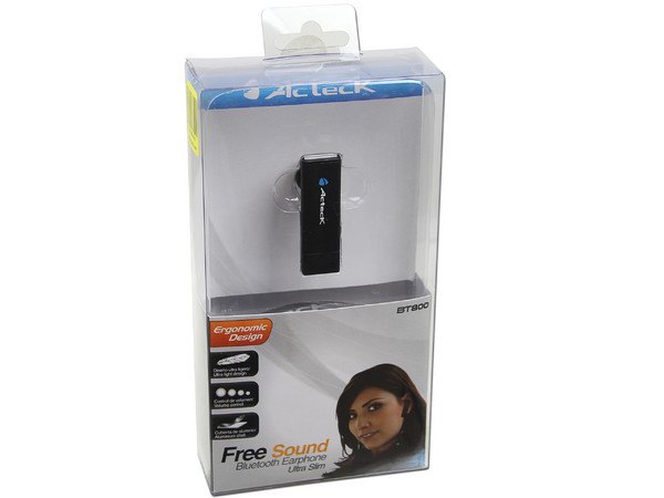 Manos Libres Ultra Slim Acteck Free Sound BT800, BlueTooth V2.0.