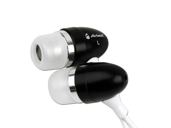 Audífonos Acteck Earbuds Super Hi-Fi EB650. Color Negros