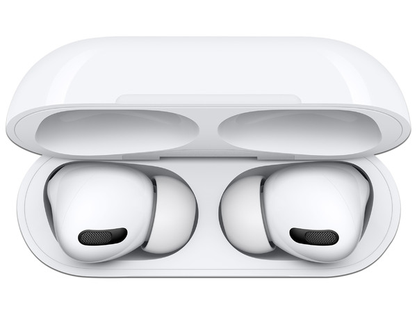AirPods Pro con estuche de carga inalámbrica, Cancelación Activa de Ruido, Bluetooth, Color Blanco.