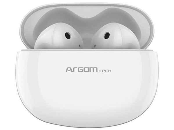 Audífonos Inalámbricos Argomtech Skeipods ARG-HS-5020WT con Estuche de Carga, Bluetooth, Resistente al Agua.