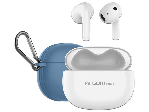 Audífonos Inalámbricos Argomtech Skeipods E55, Control táctil, Color Azul.
