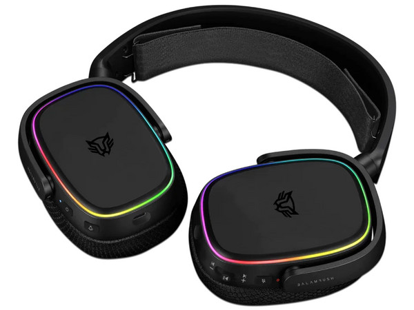 Audífonos Gamer Alámbricos/Inalámbricos Balam Rush AEON HS999, 2.4MHz, Bluetooth, 3.5mm, RGB. Color Negro.