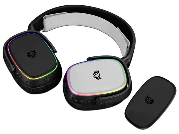 Audífonos Gamer Alámbricos/Inalámbricos Balam Rush AEON HS999, 2.4MHz, Bluetooth, 3.5mm, RGB. Color Negro.