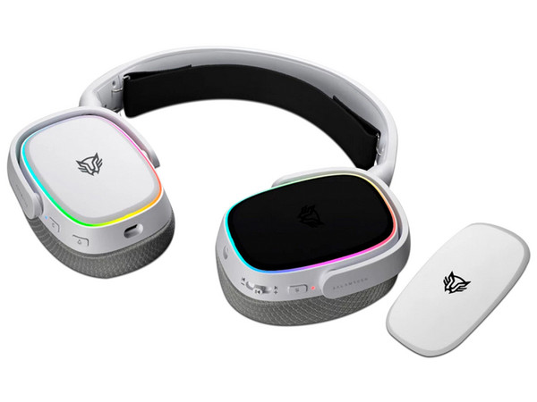 Audífonos Gamer Inalámbricos Balam Rush Aeon HS999, 7.1 canales, Bluetooth 5.0, 3.5mm. Color Blanco.