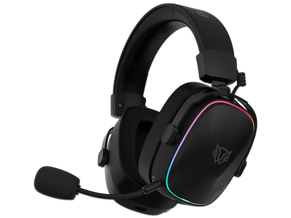 Audífonos Gamer Inalámbricos, Aeon 3, HS1000, Over Ear, Bluetooth V5.4, 2.4 MHz, Auxiliar, Bocinas De 50 mm, Micrófono Desmontable, Sonido 7.1, Compatibles Con PC, Dispositivos Móviles Y Consolas, Recargables, RGB, Color Legend Negro.