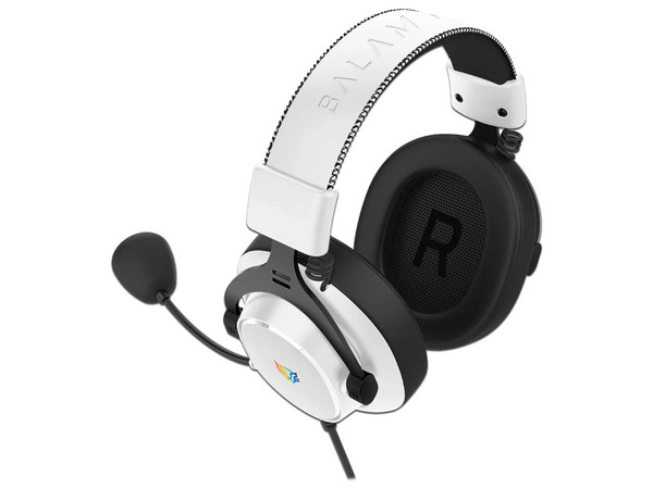 Audífonos Gamer Aviator Expert HA777 Alámbricos Over Ear Bocinas 53 mm Micrófono Desmontable Sonido 7.1 Compatible Con PC, Dispositivos Móviles Y Consolas RGB Conexión USB Color Legend Blanco.
