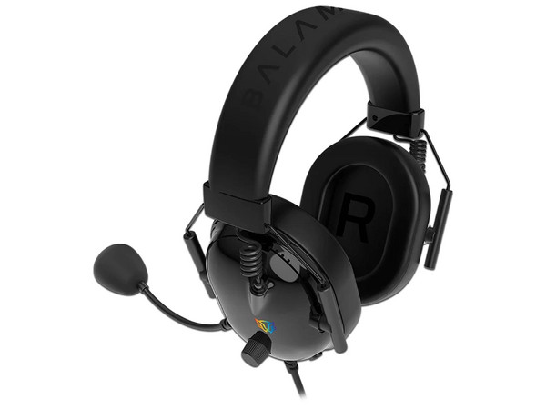 Audífonos Gamer Balam Rush Aviator Level HA757, alámbricos, over-ear, bocinas de 53 mm, micrófono fijo, sonido 7.1, compatible con PC, dispositivos móviles y consolas, RGB, conexión USB, color negro.
