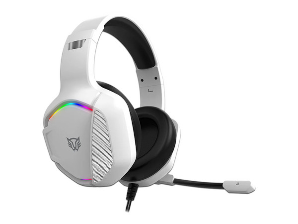 Audifonos Balam Rush Orphix II HS699 Azender, RGB, 3.5mm. Color Blanco