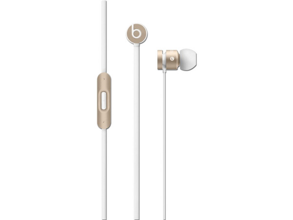 Audífonos con micrófono Beats urBeats. Color Oro.