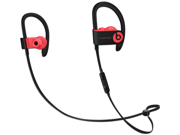 Audífonos con micrófono Beats Powerbeats3 Wireless, Bluetooth. Color Negro/Rojo.