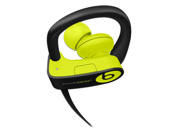 Audífonos con micrófono Beats Powerbeats3 Wireless, Bluetooth. Color negro/amarillo.