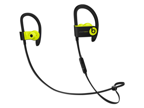 Audífonos con micrófono Beats Powerbeats3 Wireless, Bluetooth. Color negro/amarillo.