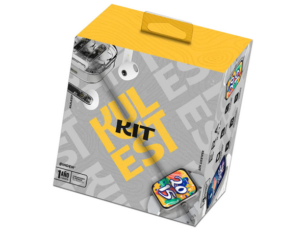 Kit de Audífonos Internos  y Smartwatch Binden Kulest Kit, Con Estuche de Carga, Bluetooth, Color Blanco.