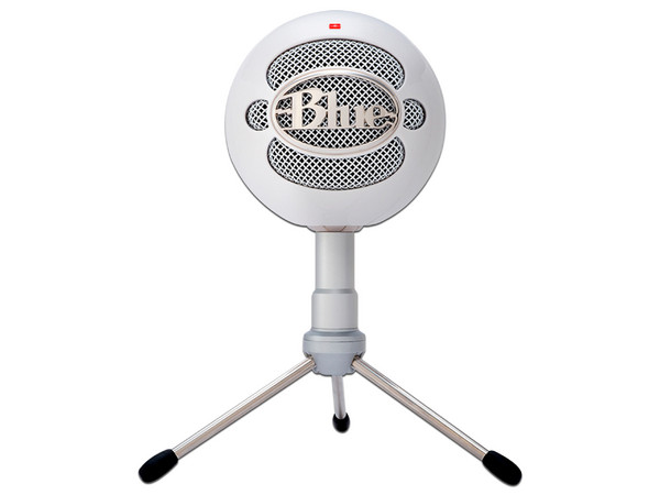 Micrófono Blue Snowball iCE 988-000070, USB, incluye trípode. Color Blanco.