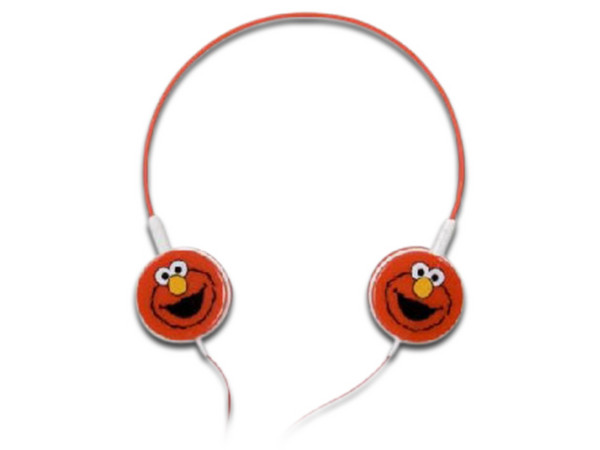 Audífonos tipo diadema BRobotix 027446 DJ Travel Elmo, respuesta de frecuencia 20-20000Hz, 3.5mm. Color Rojo.