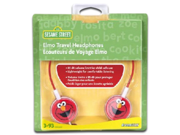 Audífonos tipo diadema BRobotix 027446 DJ Travel Elmo, respuesta de frecuencia 20-20000Hz, 3.5mm. Color Rojo.