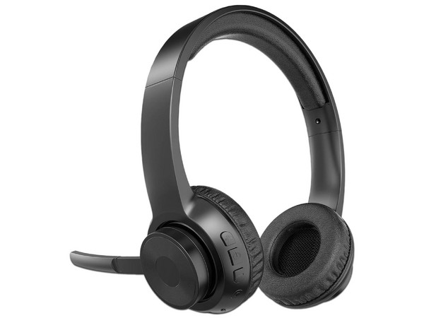 Audifonos Inalámbricos Tipo Diadema BRobotix 6005699, Bluetooth, Con Micrófono Ajustable, Color Negro.
