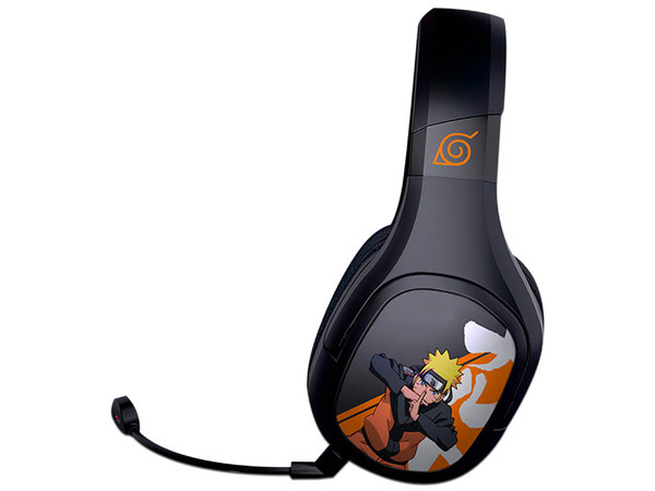 Audífonos Tipo Diadema con Micrófono Check Point Leaf Ninja HX300, Respuesta de Frecuencia 20 - 20Khz, Bluetooth, Edición Naruto.