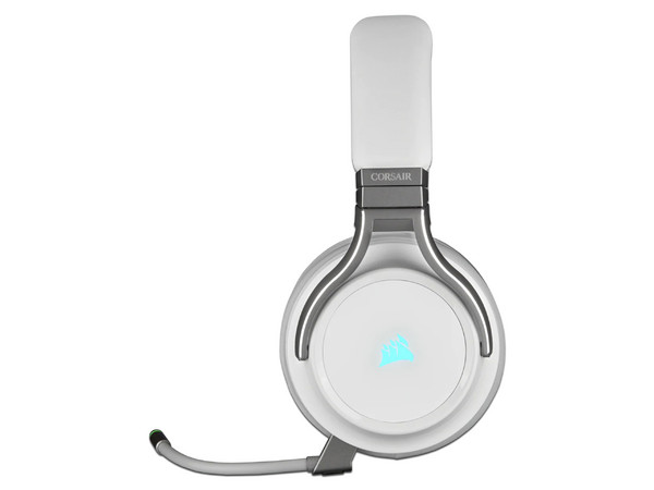 Audífonos Gamer Inalámbricos Corsair Virtuoso RGB Wireless, con Micrófono, hasta 18 mts de distancia. Color Blanco.