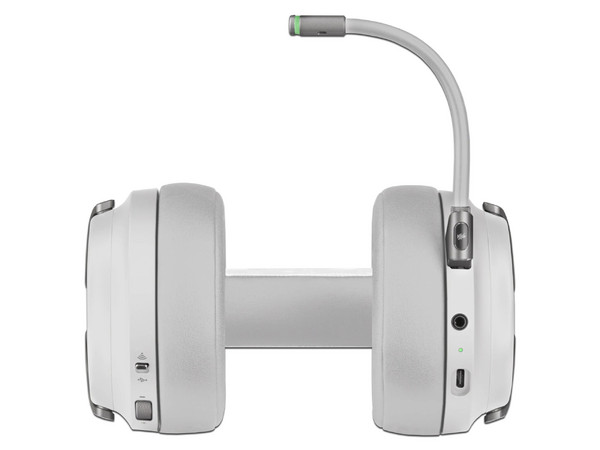 Audífonos Gamer Inalámbricos Corsair Virtuoso RGB Wireless, con Micrófono, hasta 18 mts de distancia. Color Blanco.