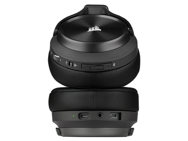 Audífonos Gamer Inalámbricos Corsair VIRTUOSO RGB WIRELESS XT Slate, Respuesta de Frecuencia 20-40000HZ, Bluetooth, Slipstream Wireless. Color Negro.