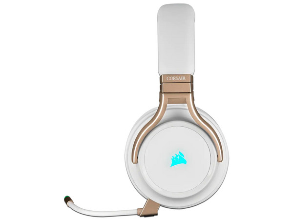 Audífonos Gamer con micrófono Corsair Virtuoso, Inalámbricos, respuesta de Frecuencia 20Hz-40KHz. Color Blanco.