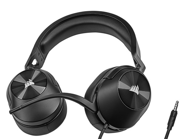 Audífonos Gamer con Micrófono Corsair HS55 Surround, Respuesta de Frecuencia 20-20000Hz, 3.5mm. Color Negro.