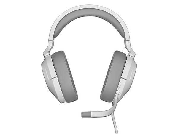 Audífonos Gamer con Micrófono Corsair HS55 Surround, Respuesta de Frecuencia 20-20000Hz, 3.5mm. Color Blanco.
