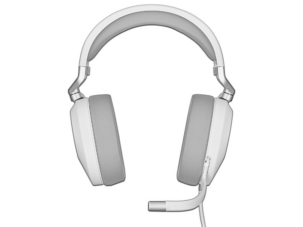 Audífonos Gamer con Micrófono Corsair HS65 Surround, Respuesta de Frecuencia 20-20000Hz, 3.5mm. Color Blanco.