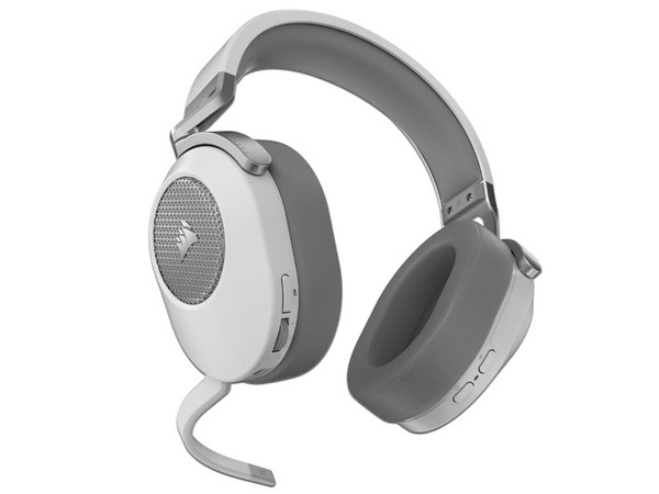 Audífonos Gamer Corsair HS65, Respuesta de Frecuencia 20Hz - 20kHz, Bluetooth, Receptor USB, Micrófono, Color Blanco.
