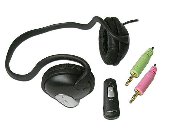 Audífonos con Micrófono Creative HS-400 Excelente Calidad de Sonido, Miniconector Chapado en Oro y Cable de Cobre sin Oxígeno.