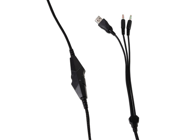Audífonos con Micrófono EAGLE WARRIOR Diamond Gaming LED, USB, 3.5mm.
