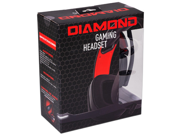 Audífonos con Micrófono EAGLE WARRIOR Diamond Gaming LED, USB, 3.5mm.