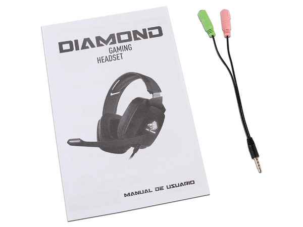 Audífonos con Micrófono EAGLE WARRIOR Diamond Gaming LED, USB, 3.5mm.