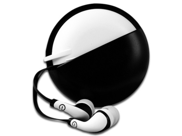 Audífonos internos con micrófono Easy Line, 3.5mm. Color Blanco/Negro.