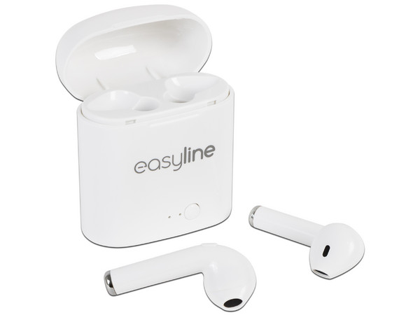 Audífonos Inalámbricos con micrófono EASY LINE TWS Viva Buds Pro, Batería recargable, Bluetooth. Color Blanco.
