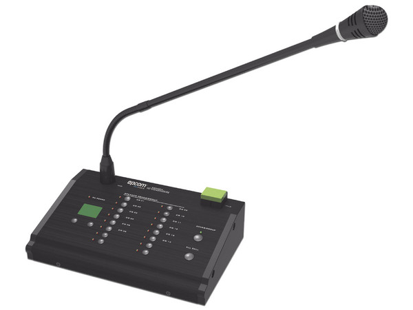 Micrófono Epcom SF-6200RM, 16 Zonas, Soporta hasta 32 Pzas en Cascada, Color Negro.